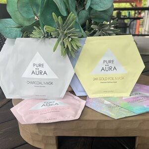 GLAMGLOW and PURE AURA Sheet Masks w/Wander Beauty Eye Masks BUNDLE - 15 PIECES!